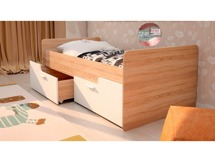 Кровать Умка К-001 с ящиками МДФ, спальное место 160х80 см